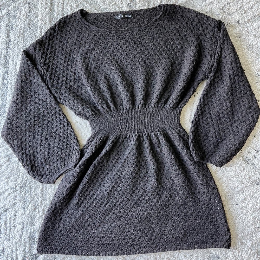 Knitted sweater dress